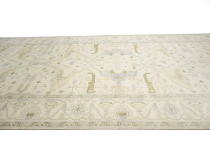 Handmade Extra Large Oushak Oriental Rug Muted