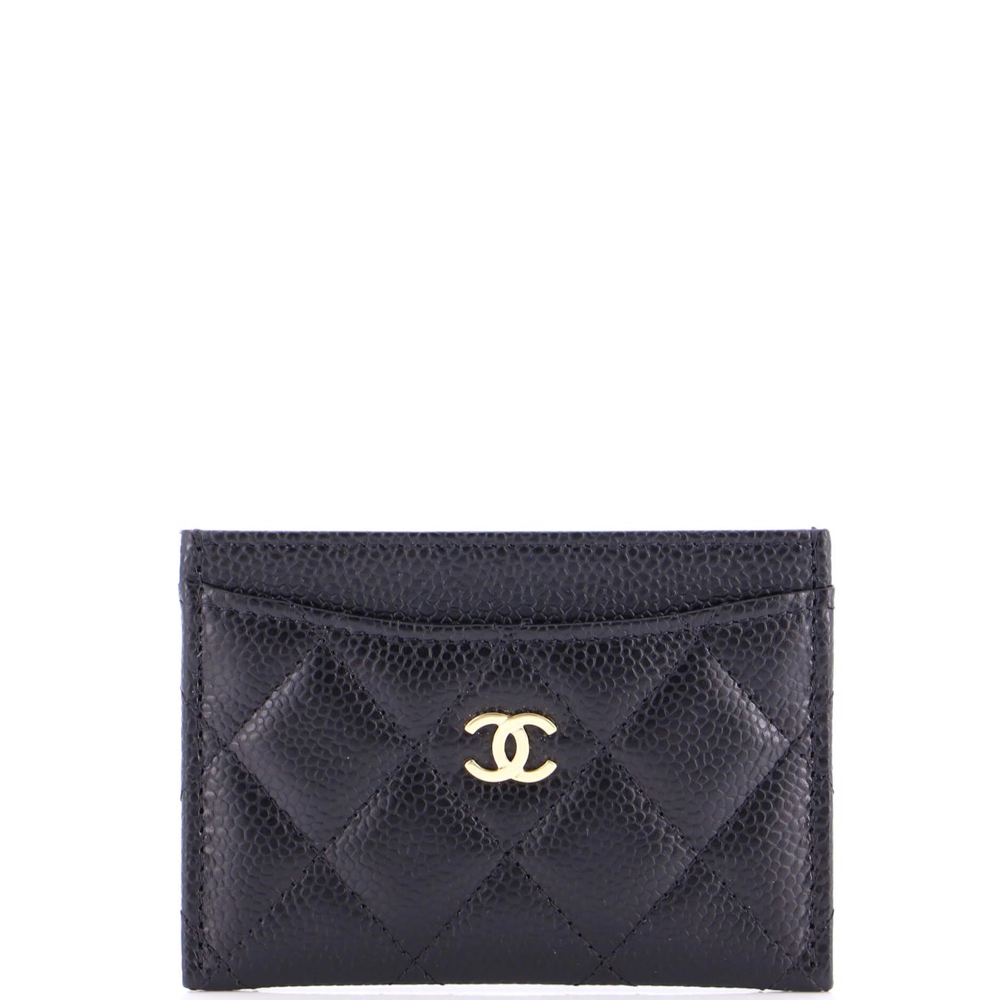 Chanel Classic Card Holder Quilted Caviar