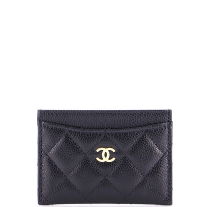 Chanel Classic Card Holder Quilted Caviar