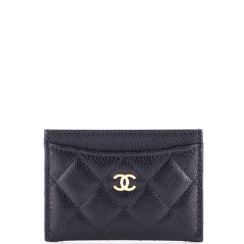 Chanel Classic Card Holder Quilted Caviar