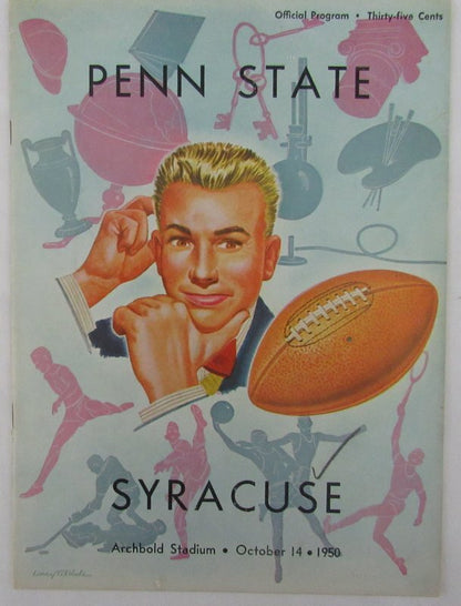 1950 Penn State Nittany Lions Vs. Syracuse College Football Program 137612