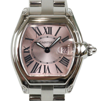 Cartier Mini Roadster W62017V3 Pink Case: 32.3Mm Ladies Used Watch #11421