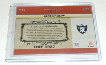 Gene Upshaw 07 National Treasure Game Used Triple