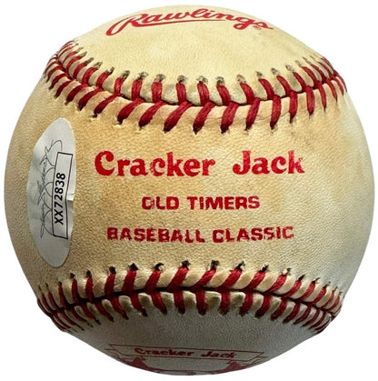 (JSA) Joe DiMaggio Autographed Cracker Jack Old Timers Baseball Classic Ball
