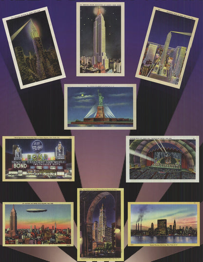 Andy Hickes New York At Night " Offset Lithograph