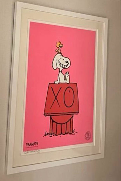 Andre Saraiva - Snoopy Peanuts Original Serigraph Signed Framed Ed100