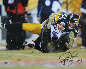 Troy Polamalu Signed/Autographed 16X20 Photo