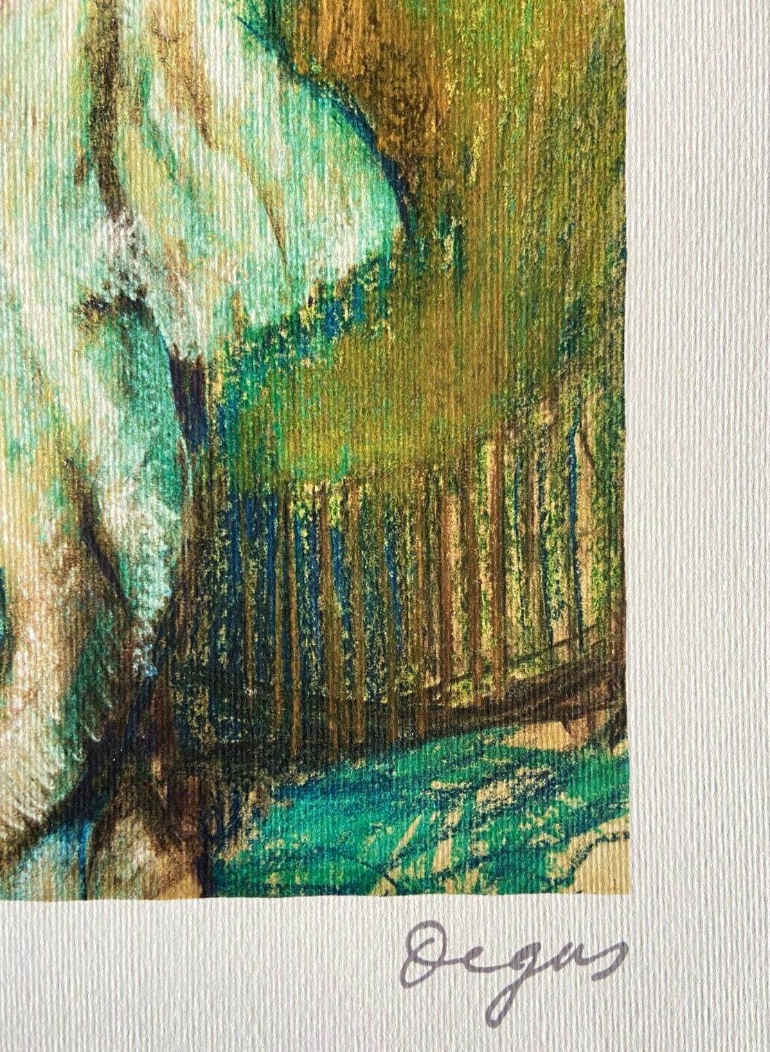 Edgar Degas Lithograph Coa Signed Op Numbered Stamp