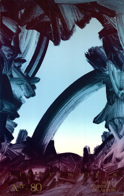 Gary Lichtenstein Art 80 Washington Dc Signed " Offset Lithograph A