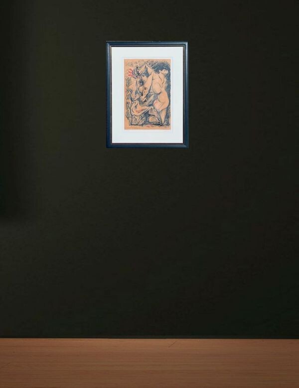Andre Masson Lithograph Nude Signed Numbered France 49.5X32Cm Framed W/Box