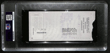 Johnny Unitas Hof Signed/Autographed 2000 Bank