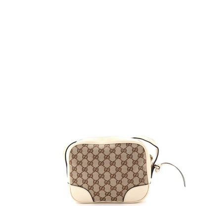 Gucci Bree Disco Crossbody Bag Gg Canvas With Leather Mini