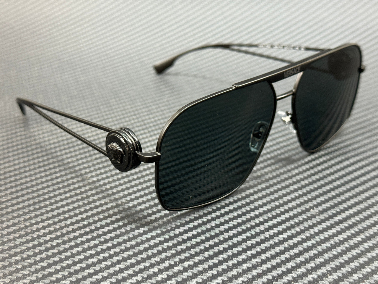 VERSACE VE2269 143387 Matte Black Grey Men's 62