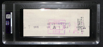 AL Davis Signed/Autographed 1977 Oakland Raiders Check PSA/DNA