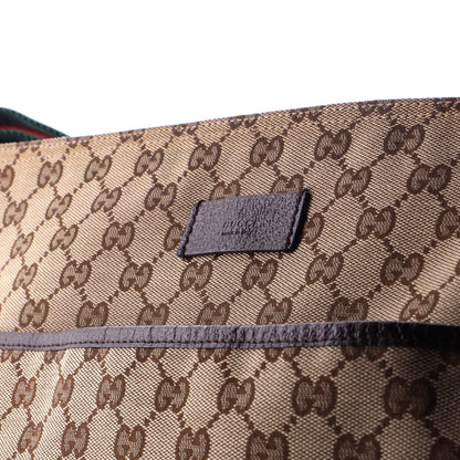 Gucci Front Pocket Web Messenger Gg Canvas Medium