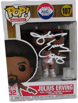 Julius Erving Hof Autographed Funko Pop! Figurine