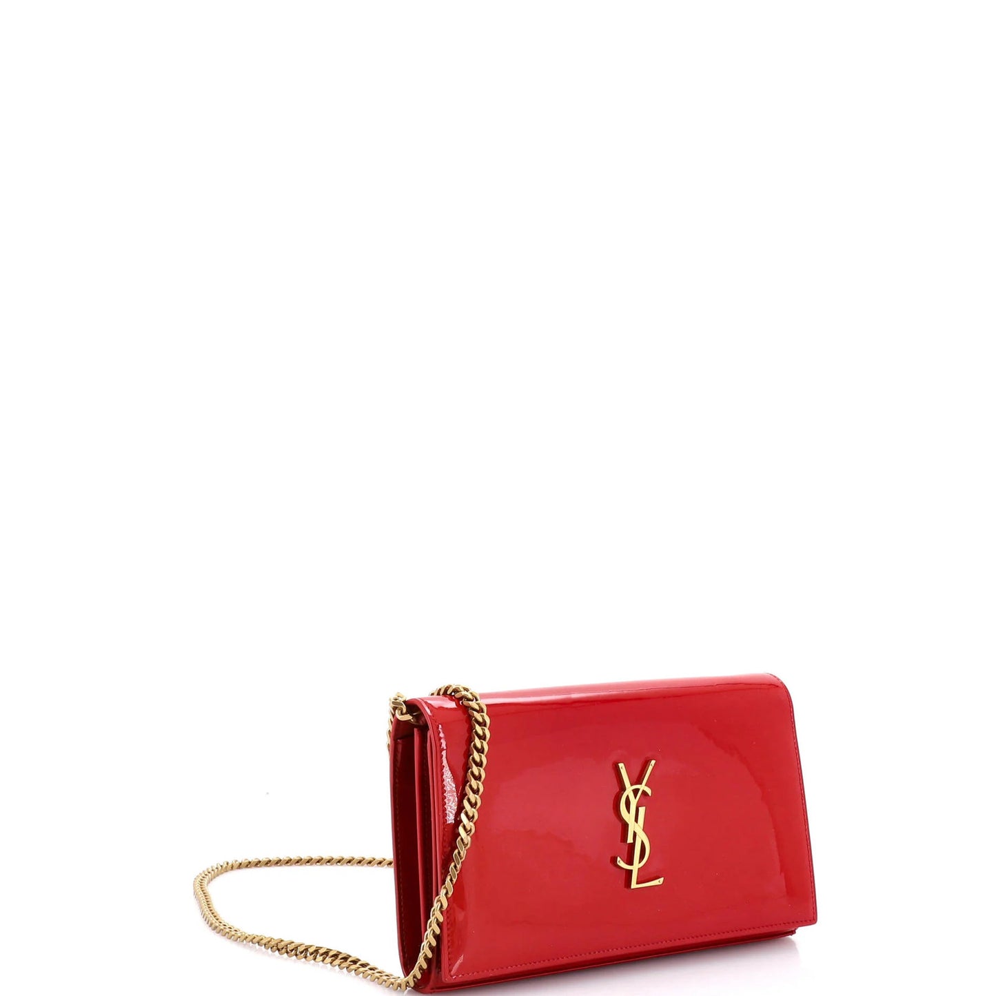 Saint Laurent Classic Monogram Wallet On Chain Patent