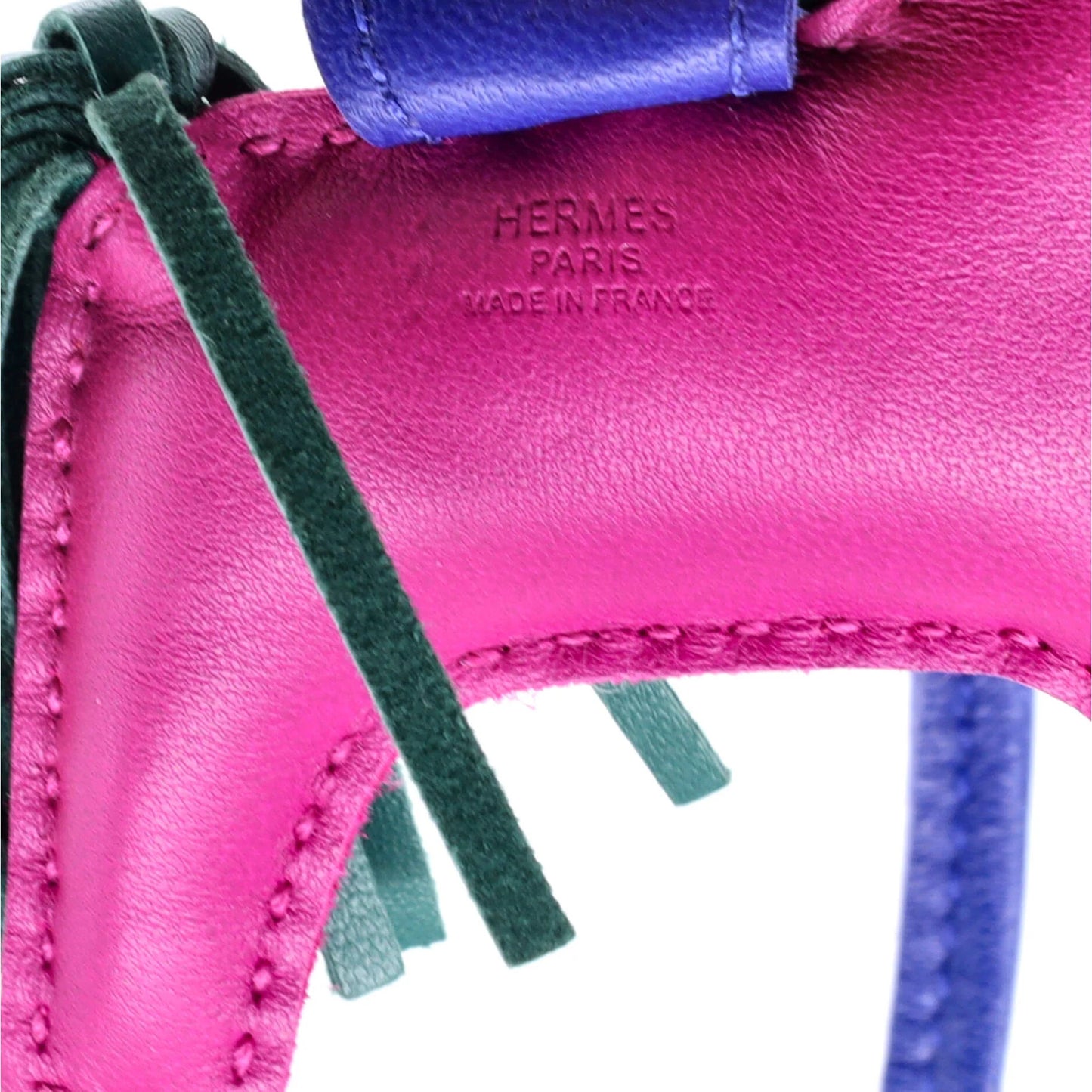 Hermes Grigri Rodeo Bag Charm Leather Pm