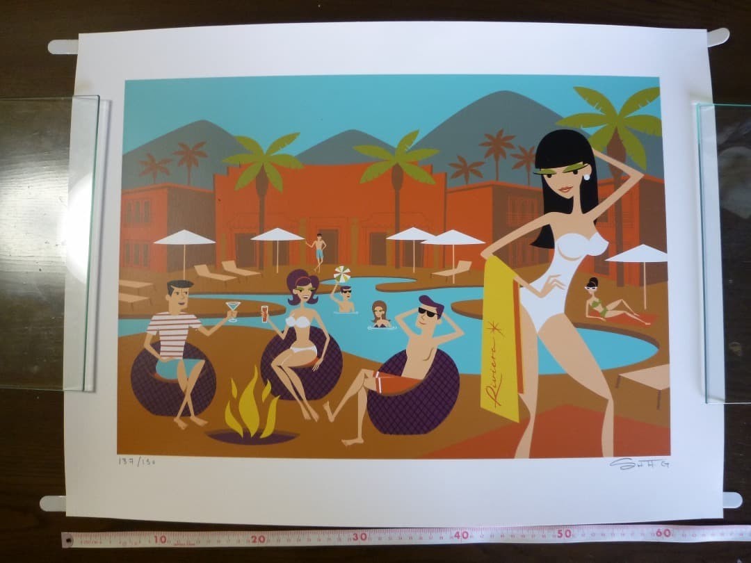 Signed Shag Silkscreen Retreat Riviera