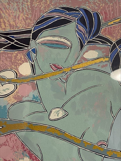 Yamin Young - Cherry Blossom Time Ii Original Serigraph Print Limited To 275