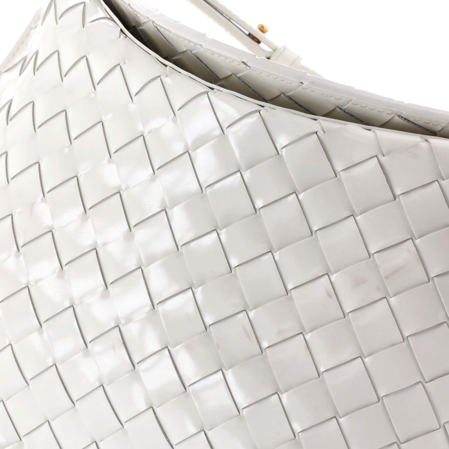 Bottega Veneta Cradle Fold Over Shoulder Bag Intrecciato Leather