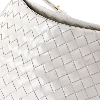 Bottega Veneta Cradle Fold Over Shoulder Bag Intrecciato Leather