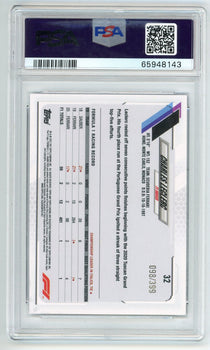 Charles Leclerc 2021 Topps Chrome Purple Refractor #32 Psa 10