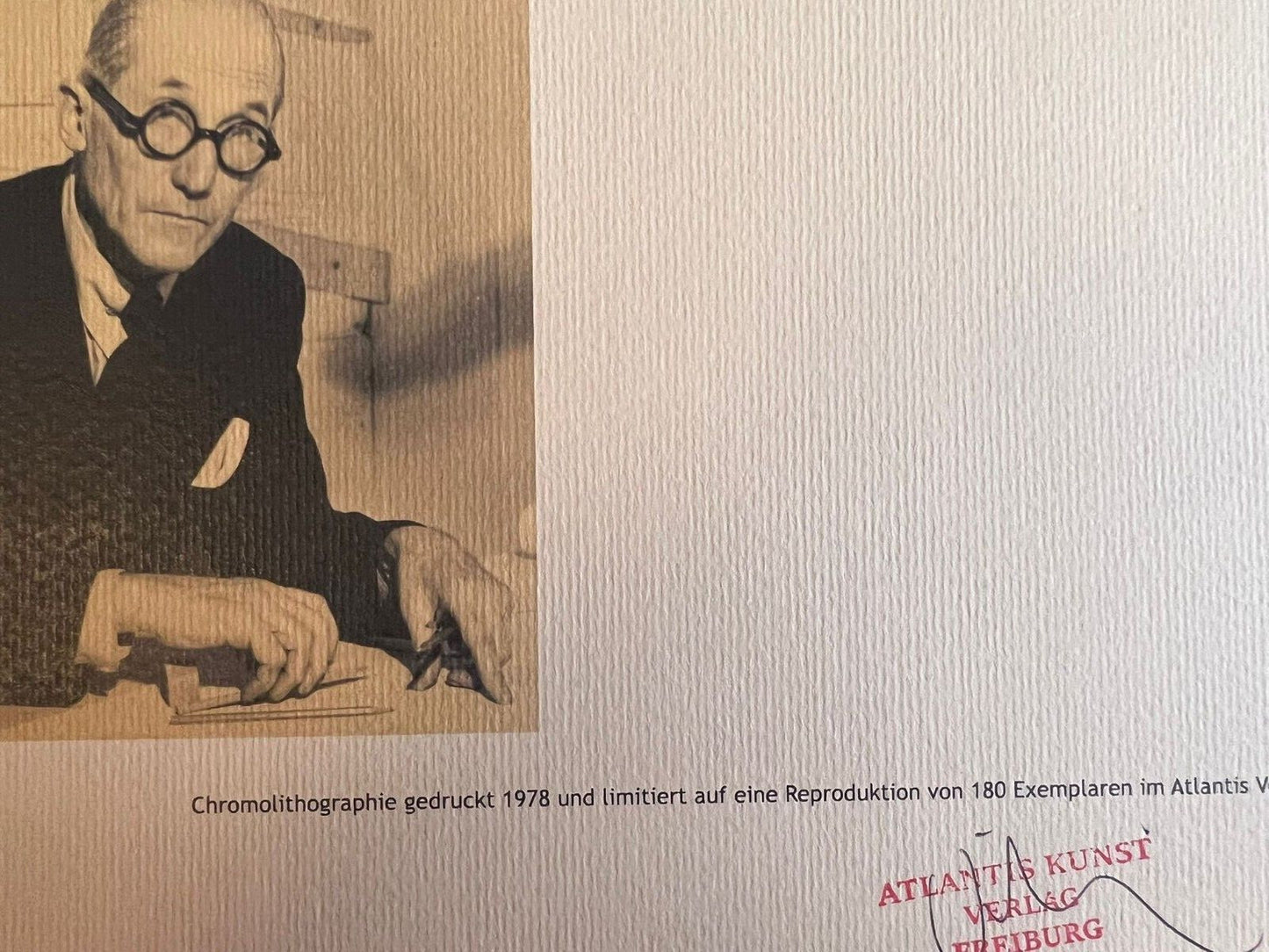 Le Corbusier Lithograph Coa Stamped Certified / Hand Numbered