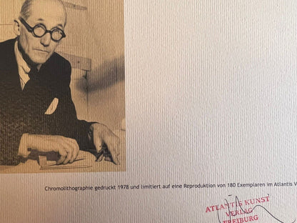 Le Corbusier Lithograph Coa Stamped Certified / Hand Numbered