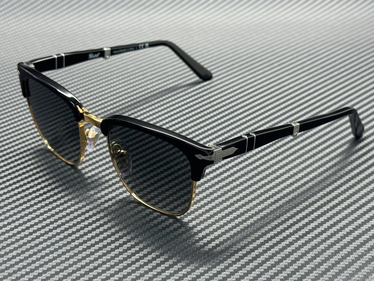 PERSOL PO3375S 122571 Black Grey Gradient Unisex 50 mm Folding Sunglasses