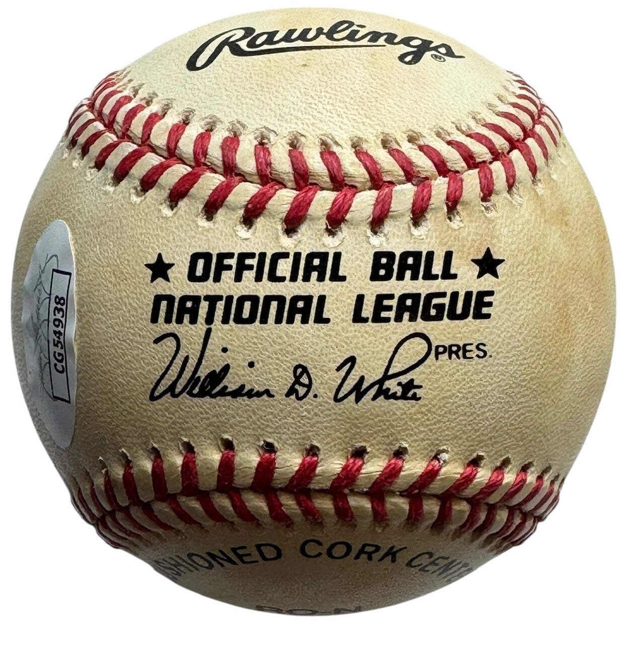 Chipper Jones Autographed Official National League Baseball (Jsa)