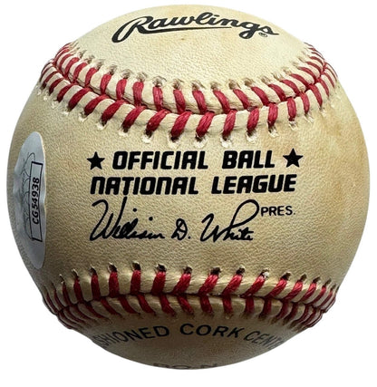 Chipper Jones Autographed Official National League Baseball (Jsa)
