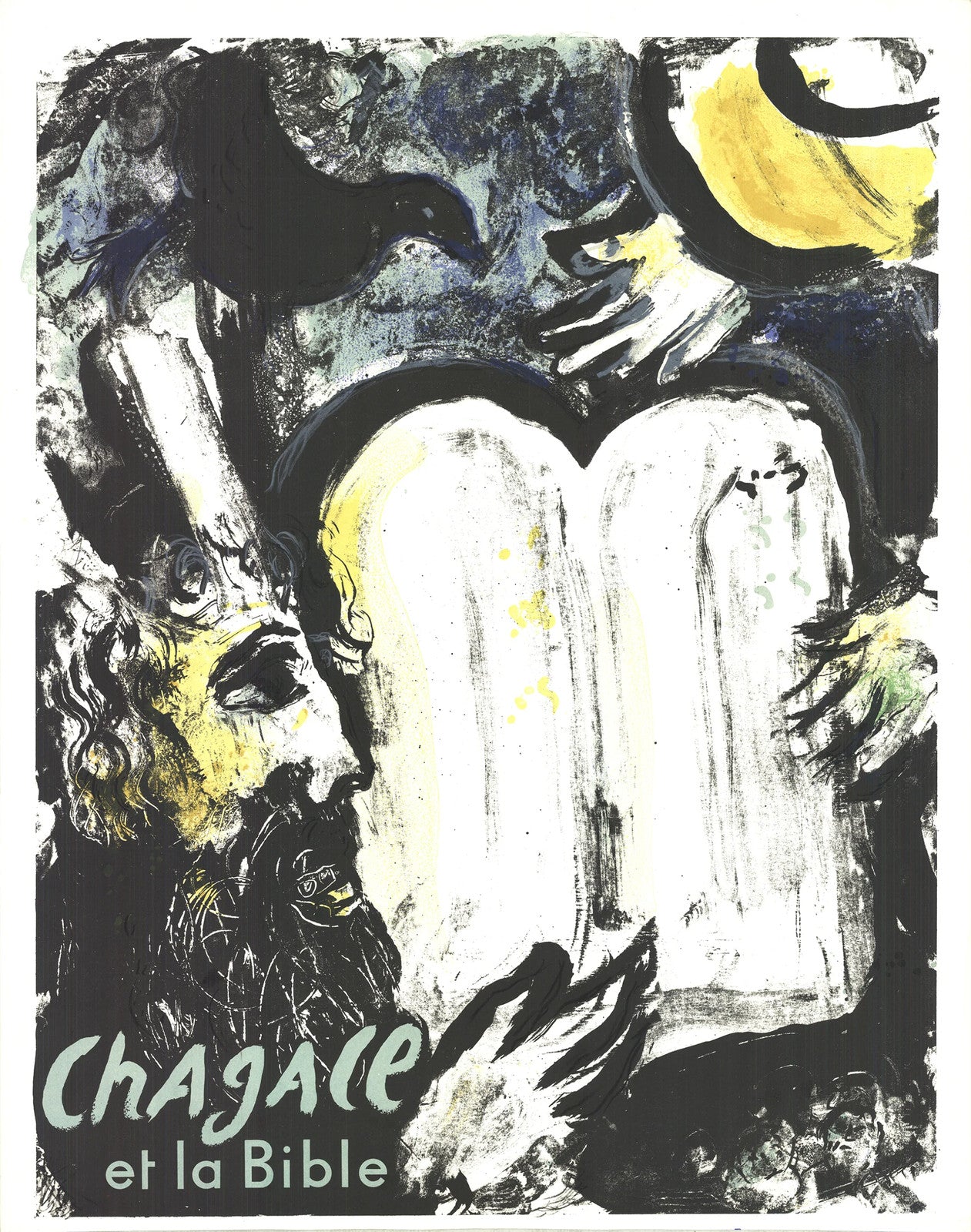 Marc Chagall Moses And The Tablets Of The Law " Lithograph Mo