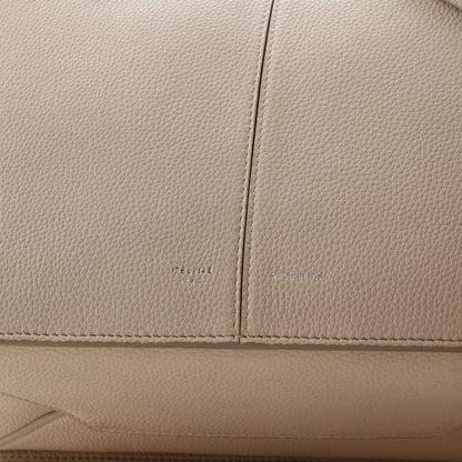 Celine Tri-Fold Shoulder Bag Grained Calfskin Small