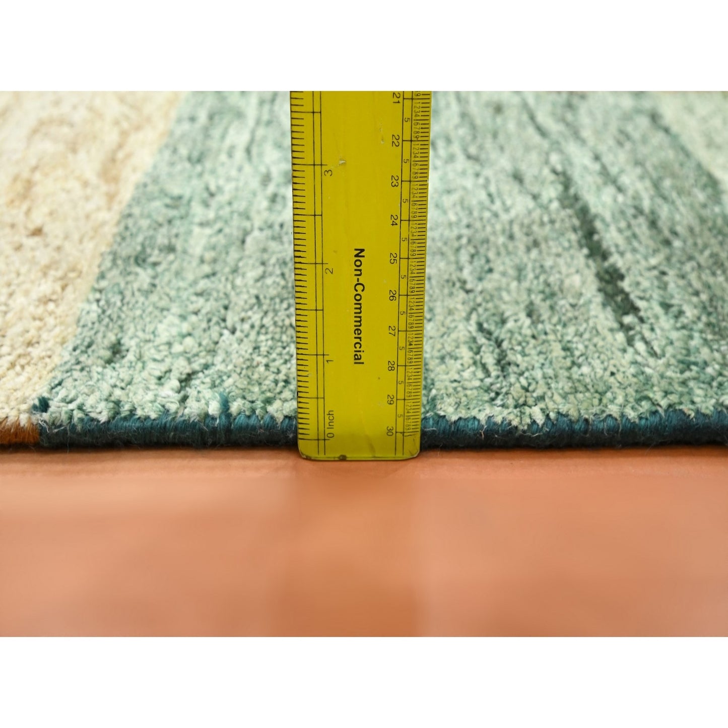 1'X11'2" Colorful For Custom Orders Wool & Silk Hand Knotted Runner Rug