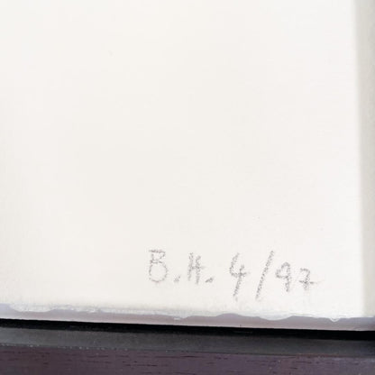 Kurt Meyer-Eberhardt Etching Cat Kitten Original Radierung Signed 4/97 Framed