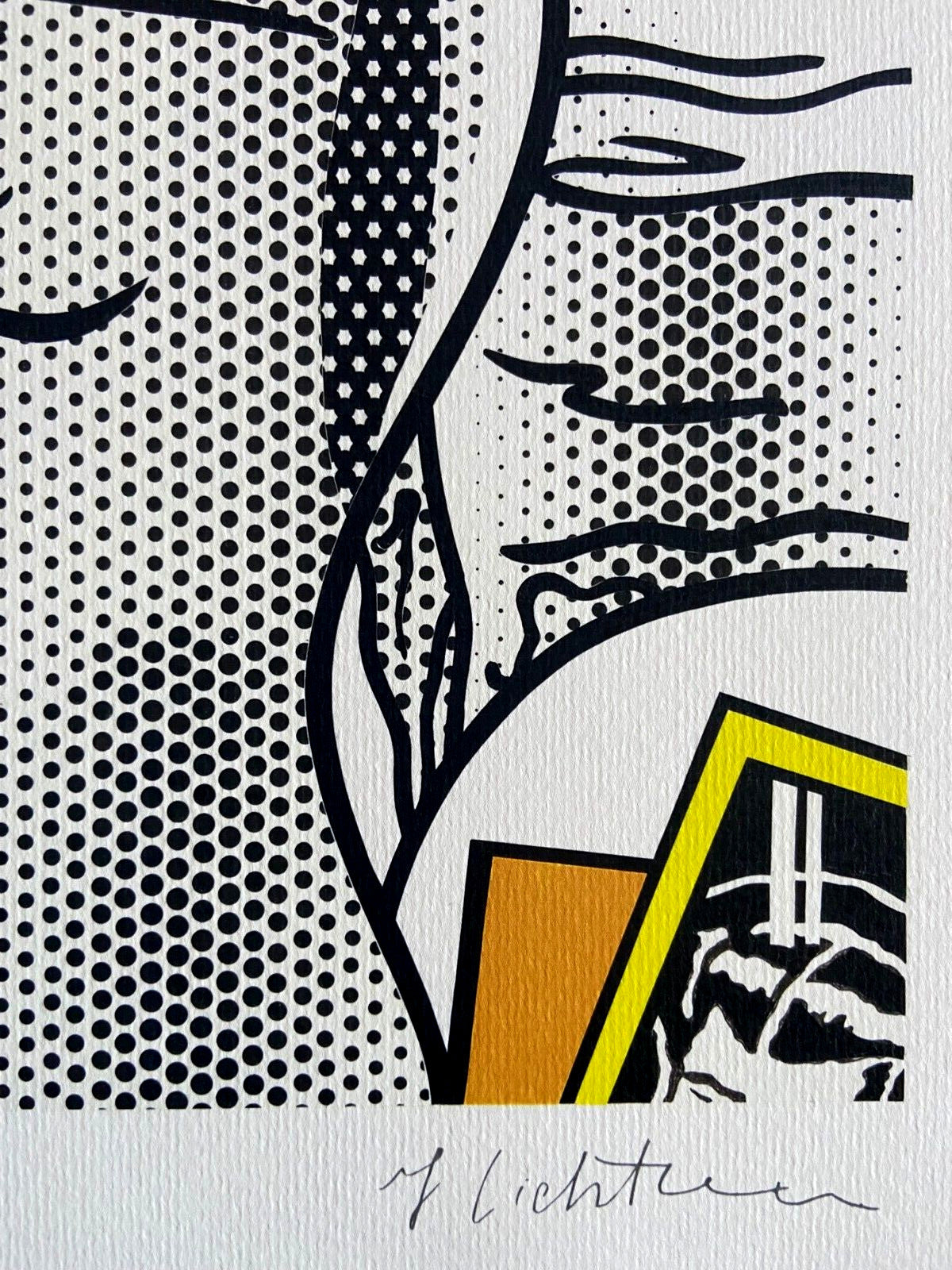 Roy Lichtenstein Lithograph Coa Signed Op Limited Edition