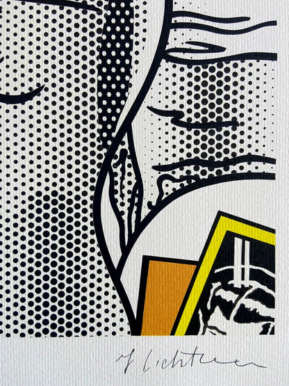 Roy Lichtenstein Lithograph Coa Signed Op Limited Edition