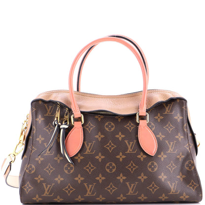 Louis Vuitton Tuileries Handbag Monogram Canvas With Leather