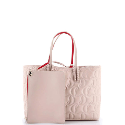 Christian Louboutin Cabata East West Tote Cl Embossed Leather Small