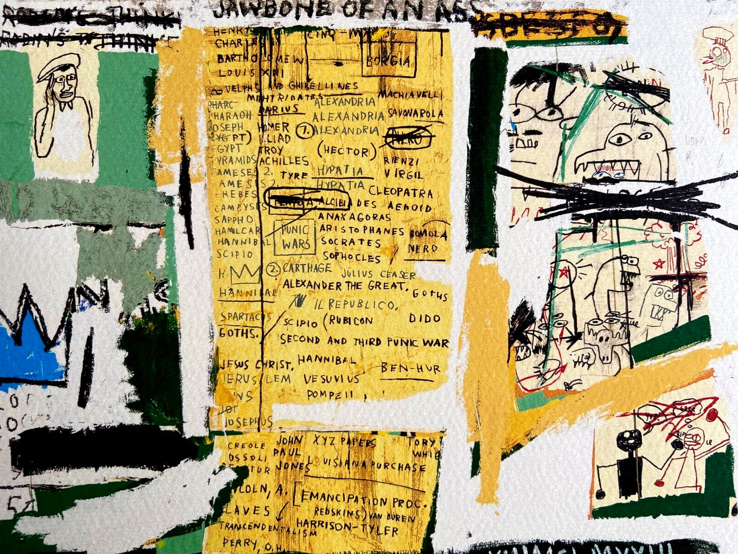 Jean-Michel Basquiat Lithograph Signed Coa Limited Edition