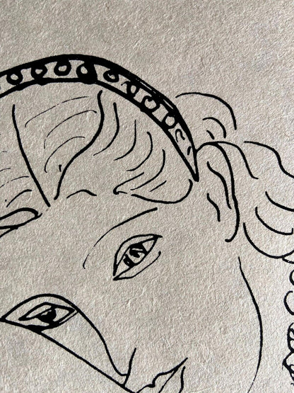 Henri Matisse Lithograph 1960 Contract -Ren Magritte Pablo Picasso