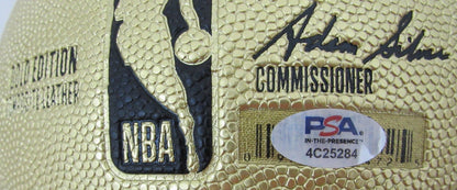 NBA Basketball Signed Wilson Gold Edition Larry Bird Celtics HOF 200499