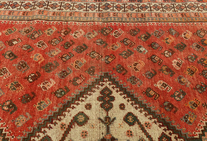 Muted Semi-Antique Tribal Design Wool Oriental