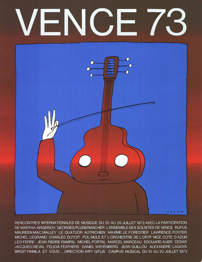 Jean-Michel Folon Venice 73 " Lithograph Surrealism