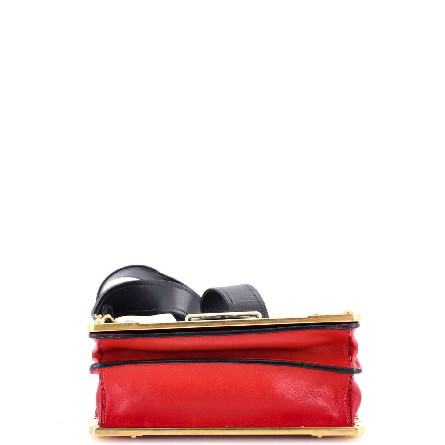 Prada Cahier Crossbody Bag Crystal Embellished Leather Small