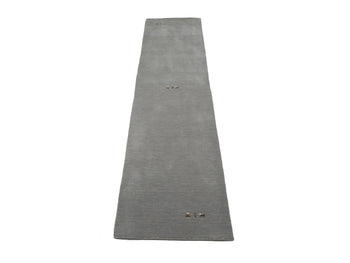 Modern Gabbeh Runner Rug 3X12 Gray Tribal Hallway