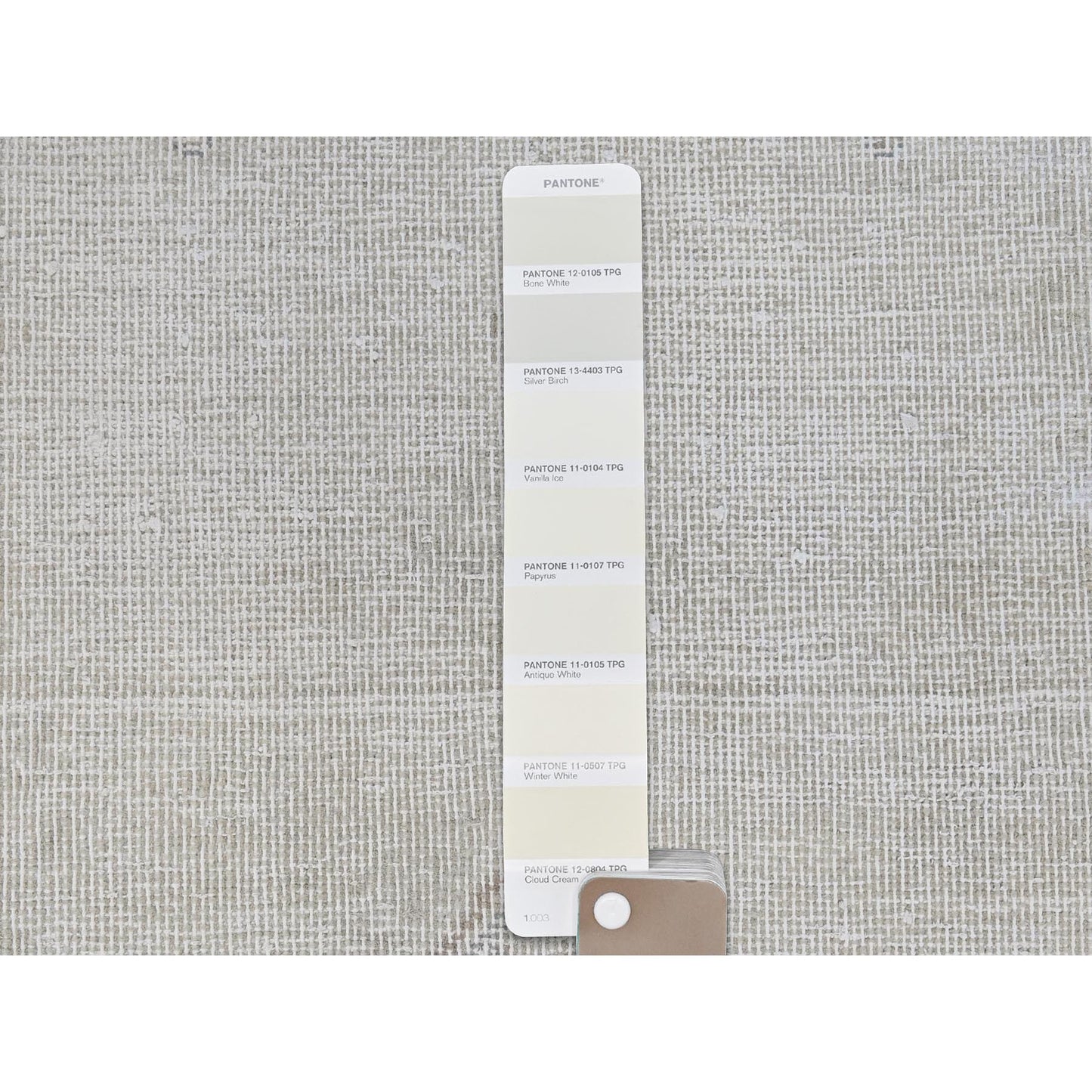 1'9"X3'6" Ivory Worn Wool Hand Knotted Old Farsian Karman Rug