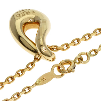 FRED   Necklace Diamond Drop K18 Yellow Gold