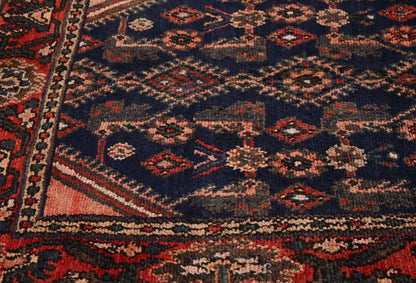 Hand-Knotted Vintage Oriental Rug 3'6X6'5 Ft